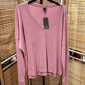Wild Fable Mauve V-Neck Sweater